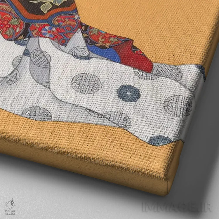 تابلو رویاپردازی برای فردا اثر کارولین آر یانگ - نمای نزدیک بافت بوم