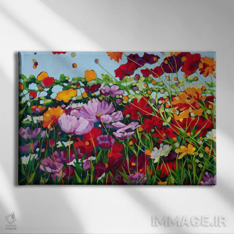 تابلو به سوی خورشید دست دراز کن اثر سیندی کافمن - نمای روبهرو روی دیوار