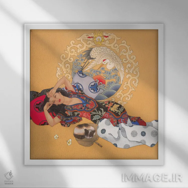 تابلو رویاپردازی برای فردا اثر کارولین آر یانگ - نمای قابدار سفید