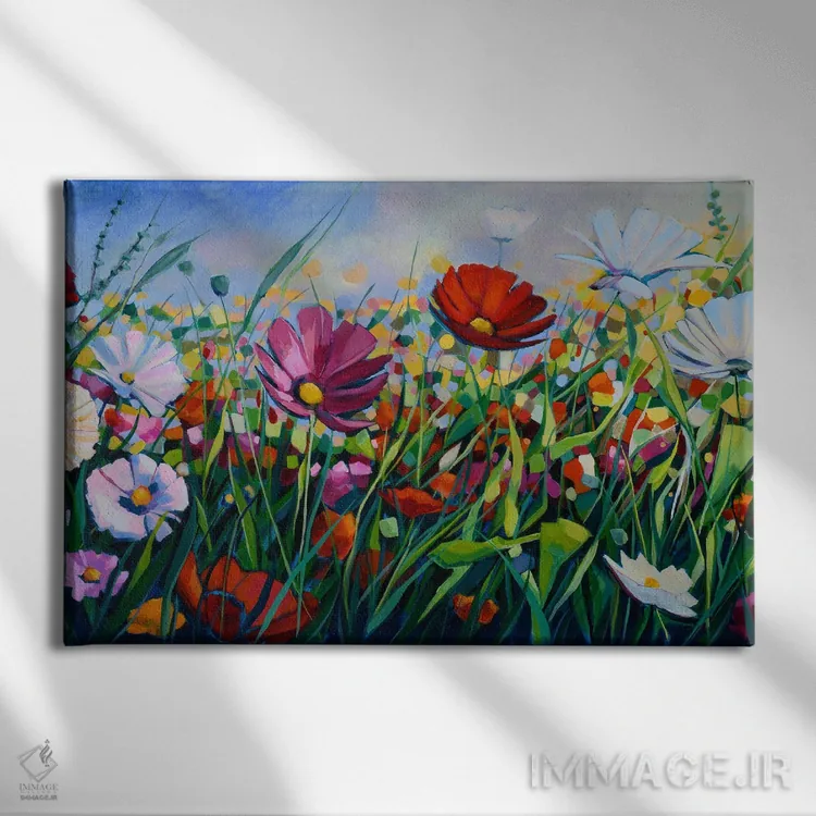 تابلو خورشید میآید اثر سیندی کافمن - نمای روبهرو روی دیوار