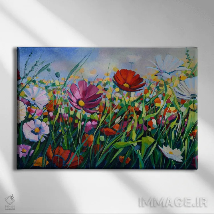 تابلو خورشید میآید اثر سیندی کافمن - نمای روبهرو روی دیوار