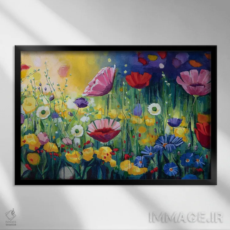 تابلو نور صبحگاهی اثر سیندی کافمن - نمای قابدار مشکی