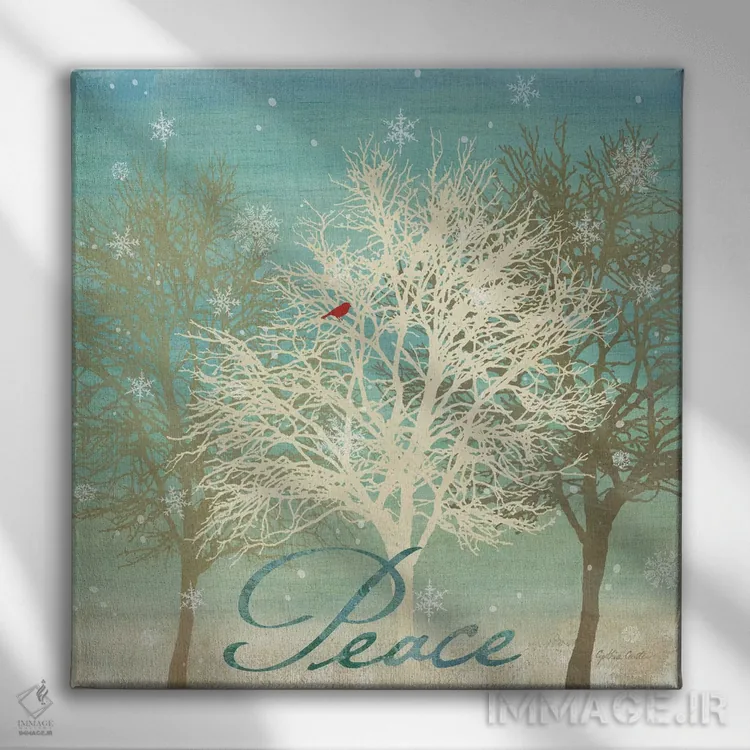 تابلو درختان تعطیلات یک اثر سینتیا کولتر - نمای روبهرو روی دیوار
