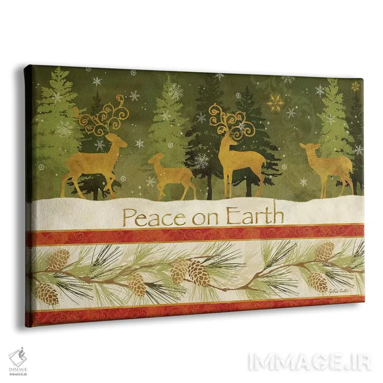 تابلو صلح بر زمین اثر سینتیا کولتر - نمای پرسپکتیو محصول