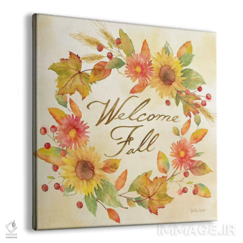 تابلو پاییز خوش آمدی - قدردان باش اثر سینتیا کولتر - نمای پرسپکتیو محصول