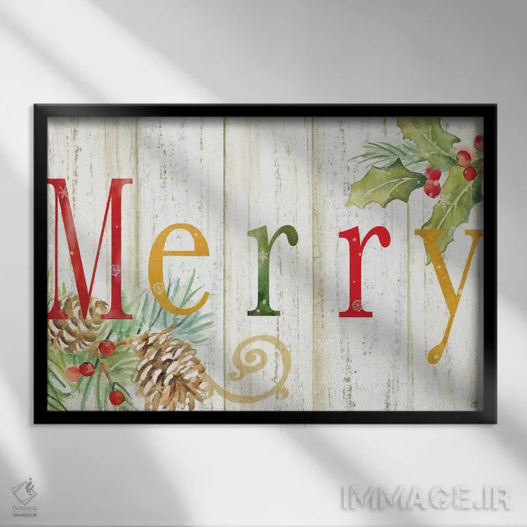 تابلو تابلوی چوبی سفید شوی شاد اثر سینتیا کولتر - نمای قابدار مشکی