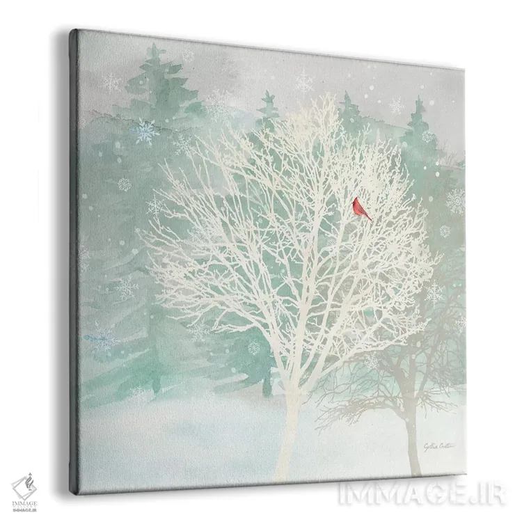 تابلو شگفتی زمستانی II اثر سینتیا کولتر - نمای پرسپکتیو محصول
