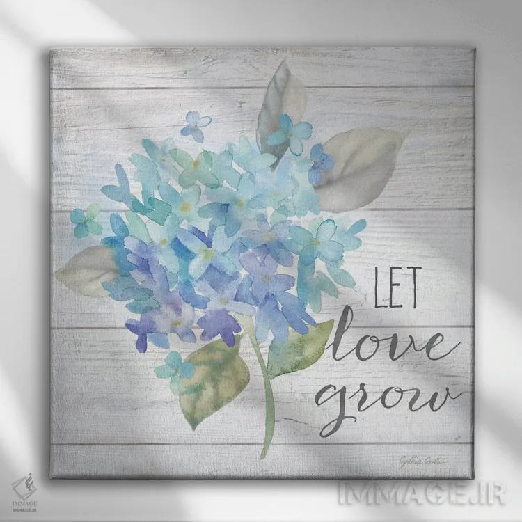 تابلو هورتانسیا خانه روستایی II اثر سینتیا کولتر - نمای روبهرو روی دیوار