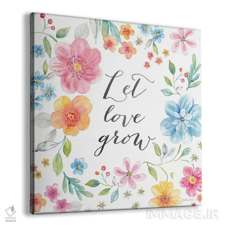 تابلو جمله الهامبخش شکوفههای فانتزی II اثر سینتیا کولتر - نمای پرسپکتیو محصول