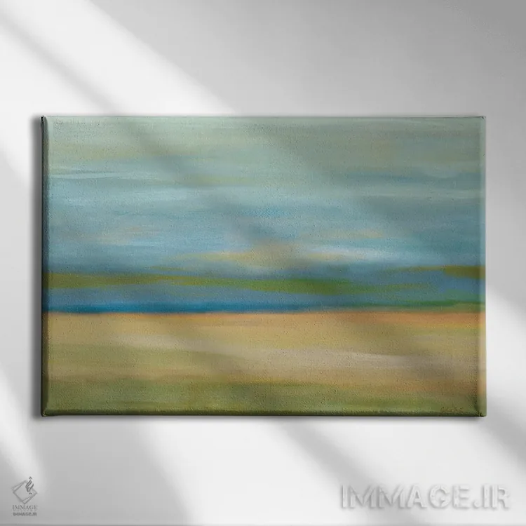 تابلو زمین افق اثر سینتیا کولتر - نمای روبهرو روی دیوار