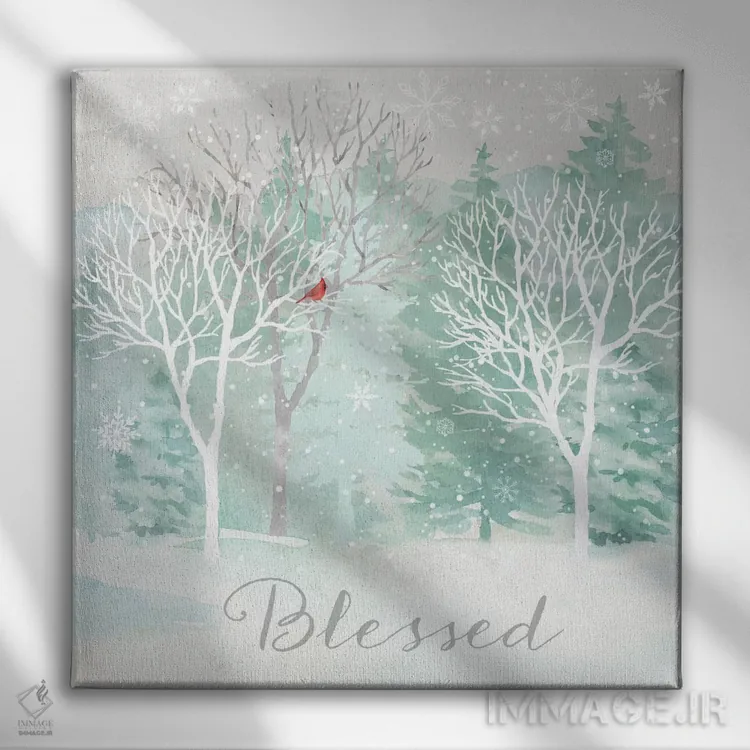 تابلو صلح بر زمین نقرهای II اثر سینتیا کولتر - نمای روبهرو روی دیوار