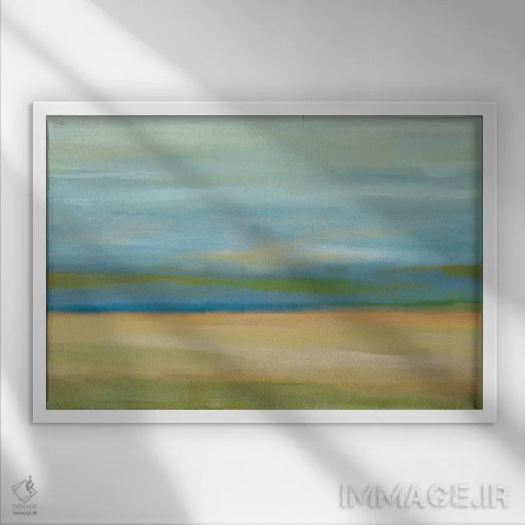 تابلو زمین افق اثر سینتیا کولتر - نمای قابدار سفید