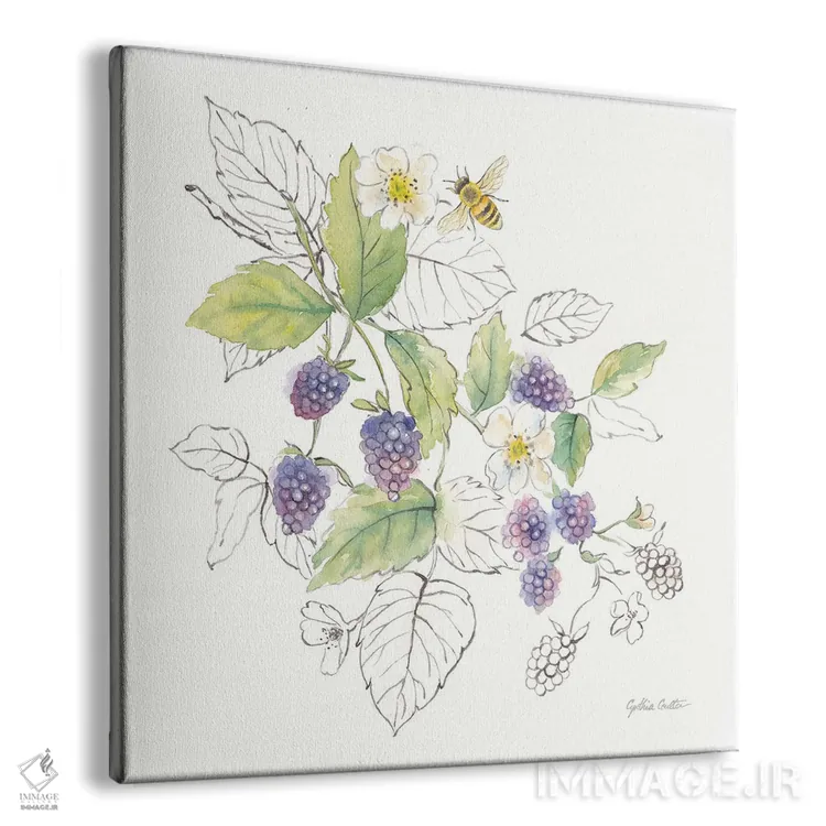 تابلو توتها و زنبورها III اثر سینتیا کولتر - نمای پرسپکتیو محصول