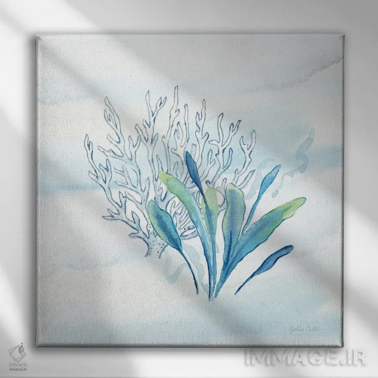 تابلو دریای آبی بزرگ VI اثر سینتیا کولتر - نمای روبهرو روی دیوار