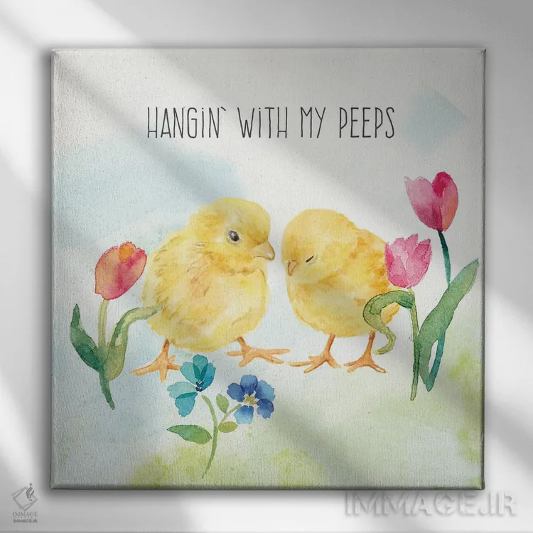 تابلو عید پاک مبارک III اثر سینتیا کولتر - نمای روبهرو روی دیوار