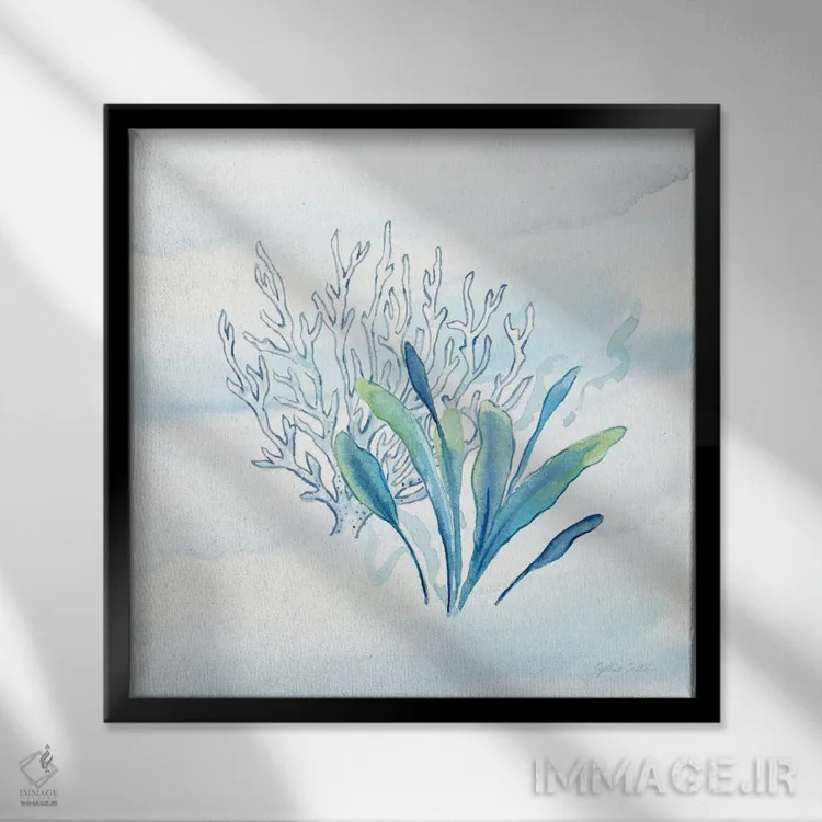 تابلو دریای آبی بزرگ VI اثر سینتیا کولتر - نمای قابدار مشکی