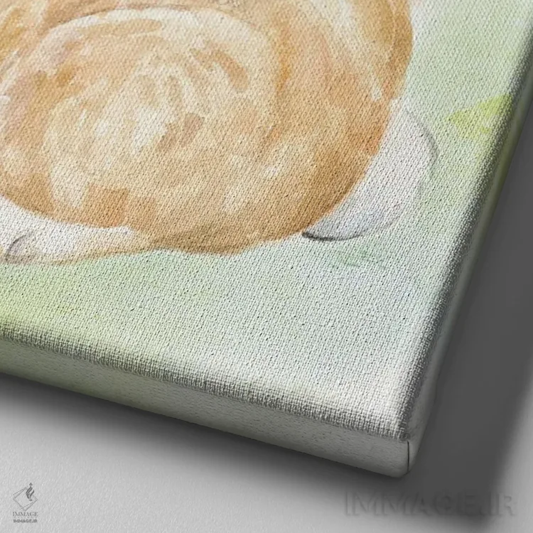 تابلو عید پاک مبارک I اثر سینتیا کولتر - نمای نزدیک بافت بوم