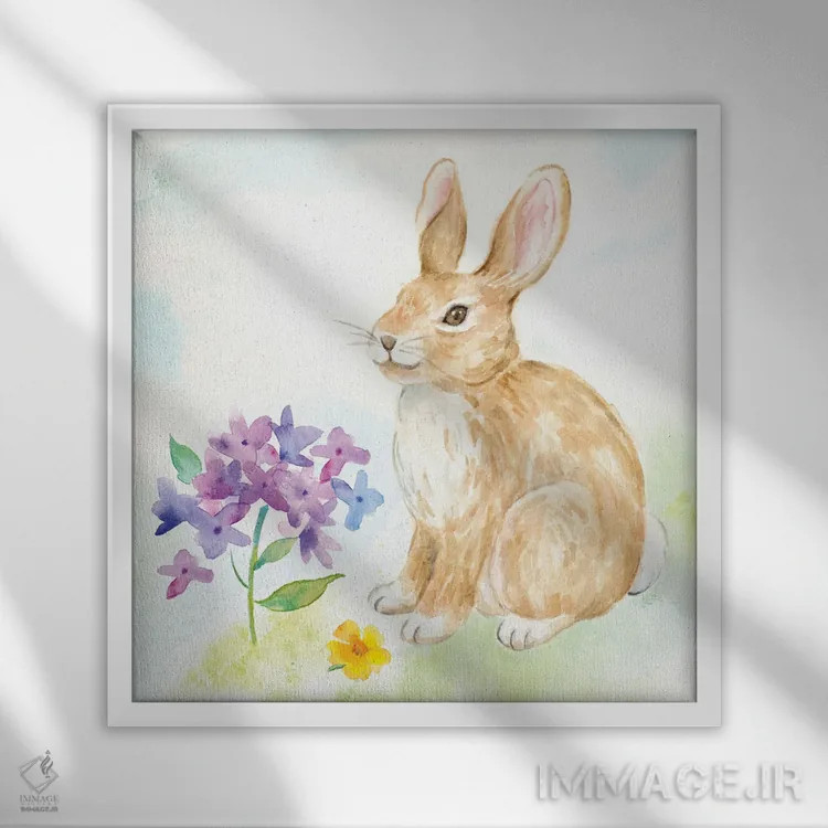 تابلو عید پاک مبارک I اثر سینتیا کولتر - نمای قابدار سفید