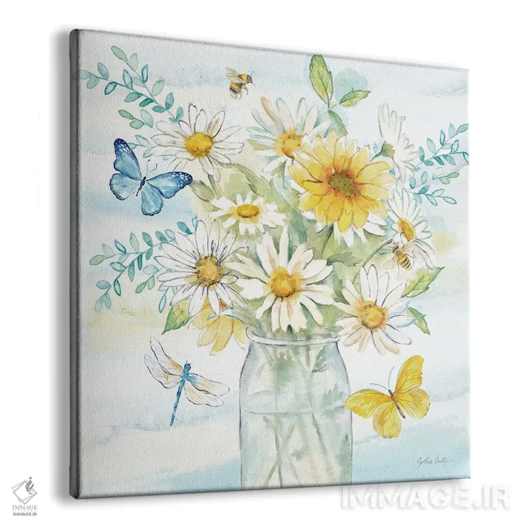 تابلو روزهای مملو از گل مینا II اثر سینتیا کولتر - نمای پرسپکتیو محصول