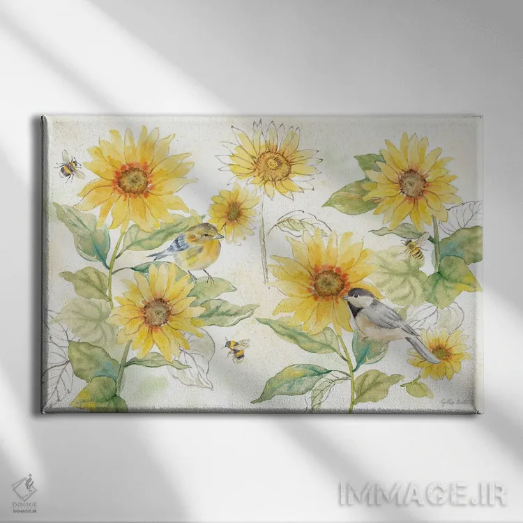 تابلو آفتاب زندگی من باش I اثر سینتیا کولتر - نمای روبهرو روی دیوار