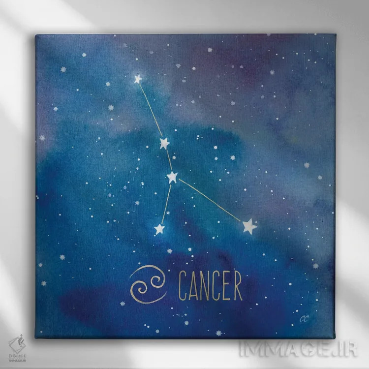 تابلو برج سرطان (کنسر) اثر سینتیا کولتر - نمای روبهرو روی دیوار