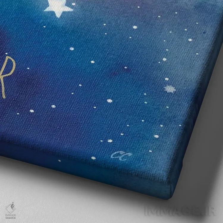 تابلو برج سرطان (کنسر) اثر سینتیا کولتر - نمای نزدیک بافت بوم