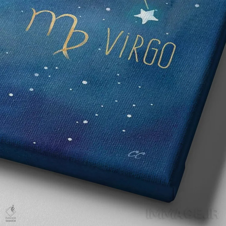 تابلو برج زمینی (صورت فلکی عنصر خاک) اثر سینتیا کولتر - نمای نزدیک بافت بوم