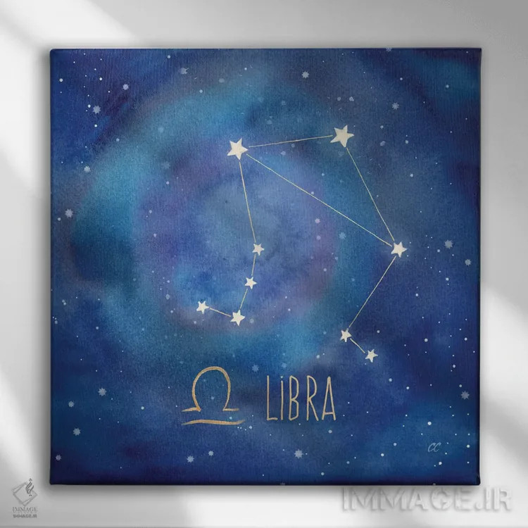 تابلو برج میزان (لیبرا) اثر سینتیا کولتر - نمای روبهرو روی دیوار