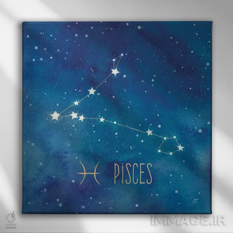 تابلو برج حوت (پایسس) اثر سینتیا کولتر - نمای روبهرو روی دیوار