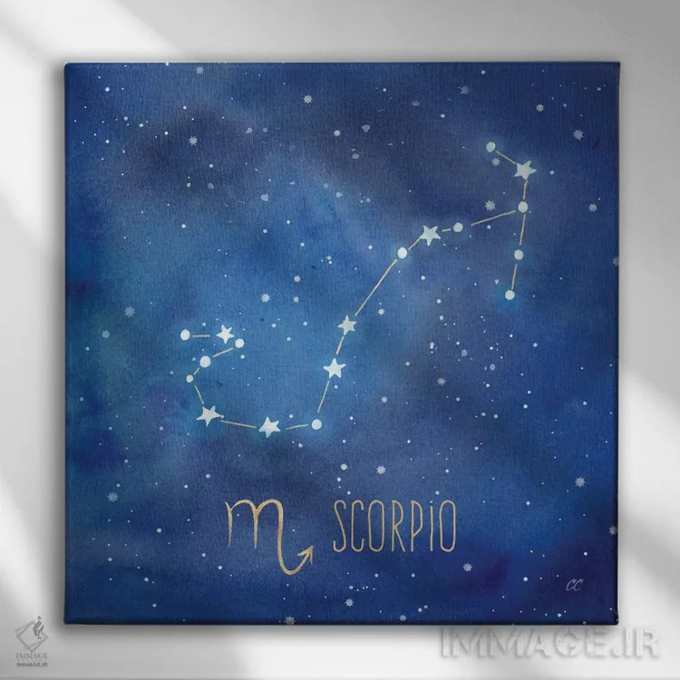 تابلو برج عقرب (اسکورپیون) اثر سینتیا کولتر - نمای روبهرو روی دیوار