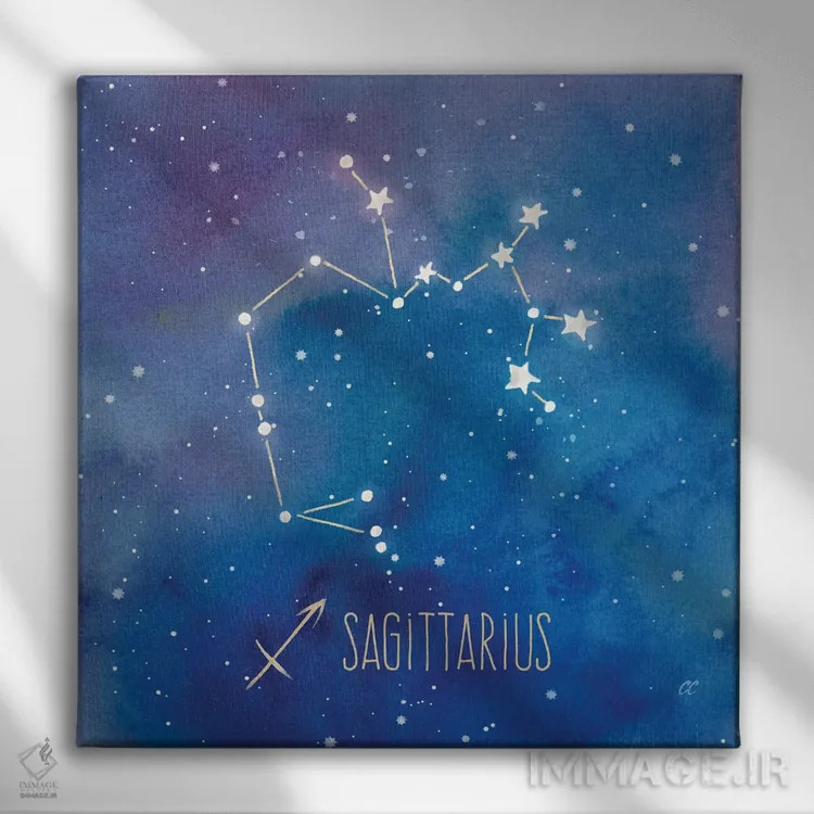 تابلو برج قوس (سگیتاریوس) اثر سینتیا کولتر - نمای روبهرو روی دیوار