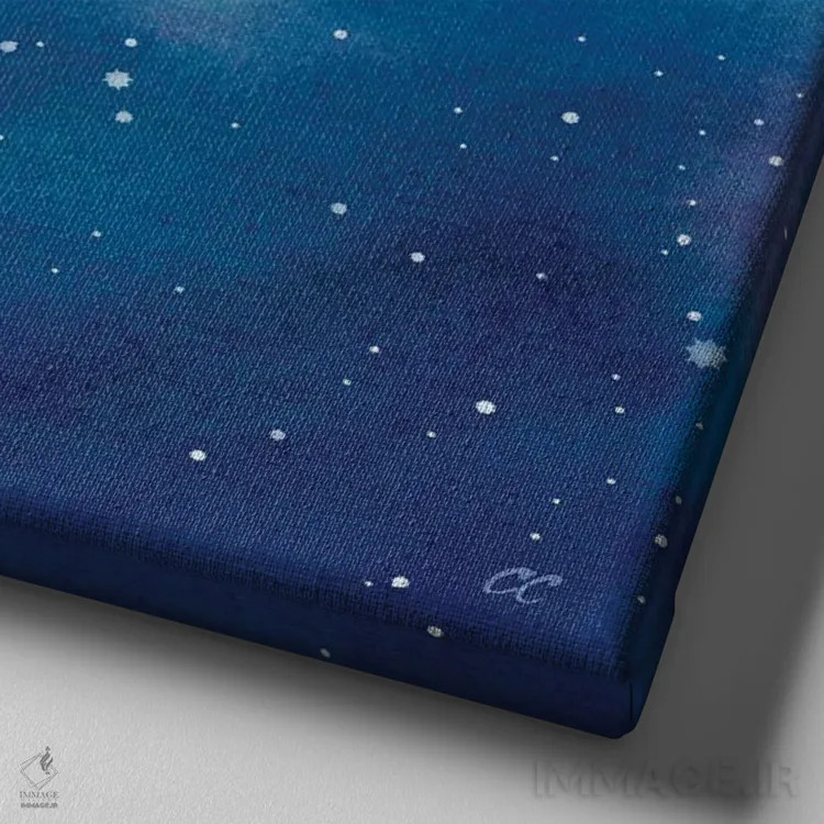 تابلو برج اسد (لئو) اثر سینتیا کولتر - نمای نزدیک بافت بوم