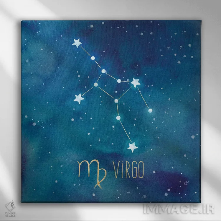 تابلو برج سنبله (ویرگو) اثر سینتیا کولتر - نمای روبهرو روی دیوار