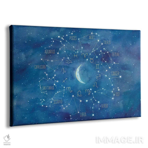 تابلو برج با منظره ماه اثر سینتیا کولتر - نمای پرسپکتیو محصول