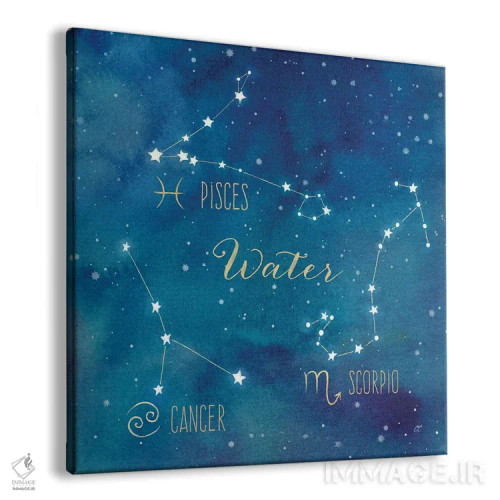 تابلو برج آبی (صورت فلکی عنصر آب) اثر سینتیا کولتر - نمای پرسپکتیو محصول