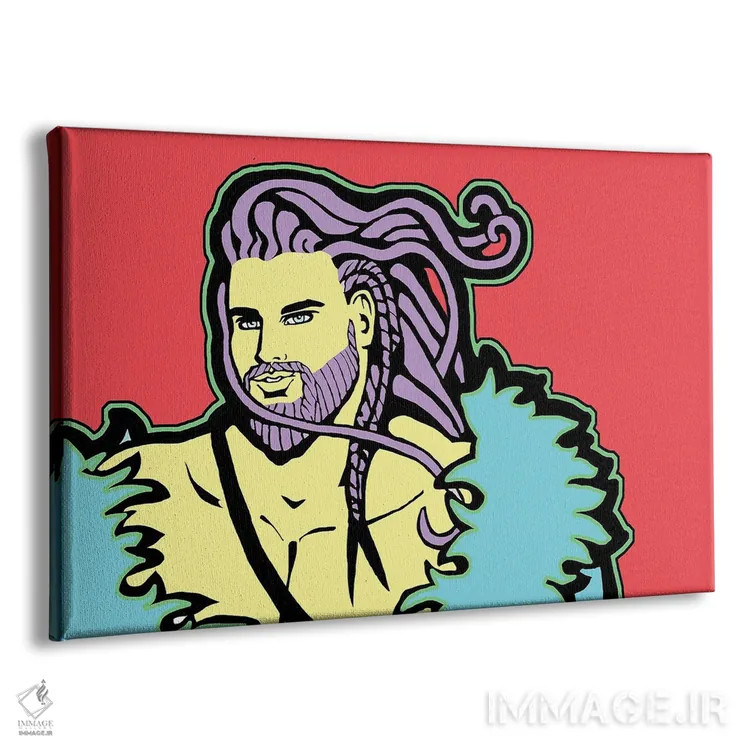 تابلو قرمز وایکینگ اثر کوری پلاملی - نمای پرسپکتیو محصول