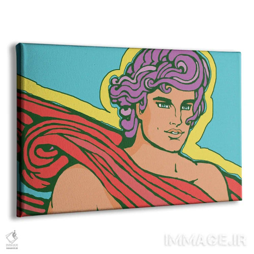 تابلو آپولو آبی اثر کوری پلاملی - نمای پرسپکتیو محصول