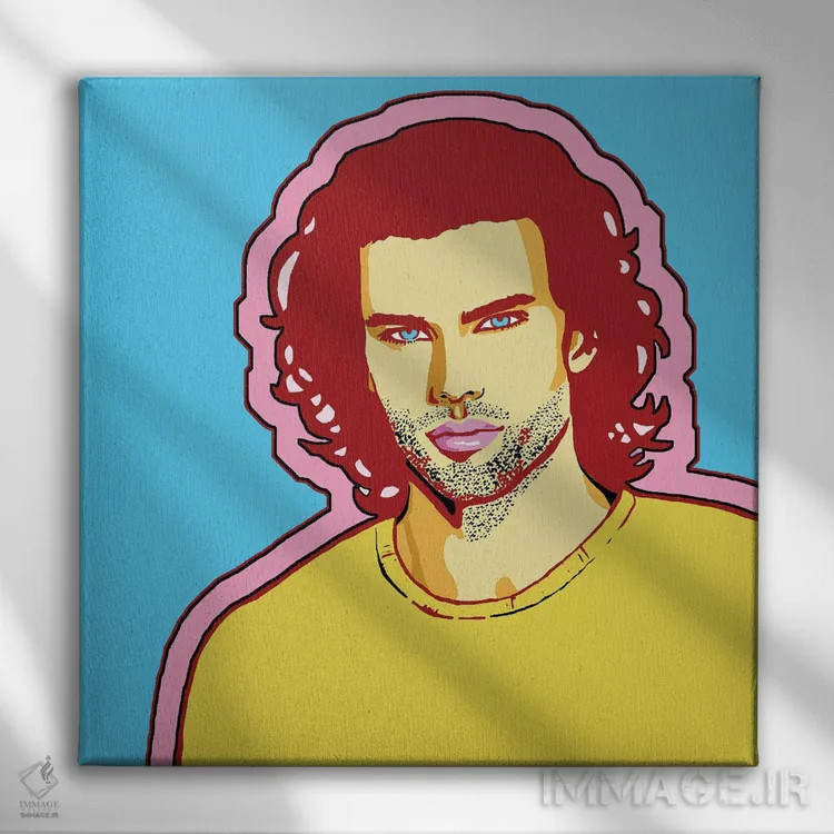 تابلو پسر عاشق زرد اثر کوری پلاملی - نمای روبهرو روی دیوار