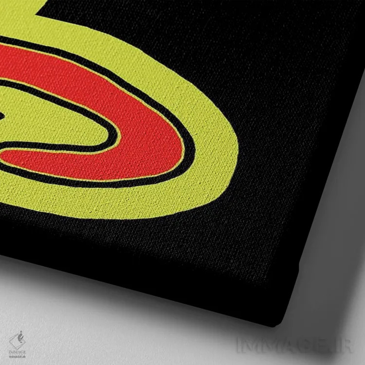 تابلو گربه کوچولو قرمز اثر کوری پلاملی - نمای نزدیک بافت بوم