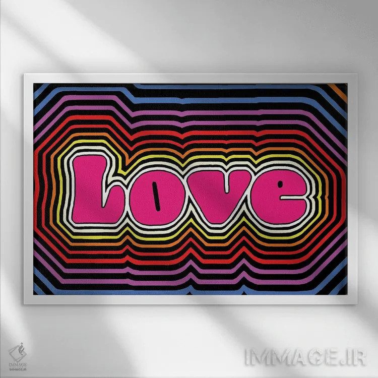 تابلو احساس عاشقانه اثر کوری پلاملی - نمای قابدار سفید