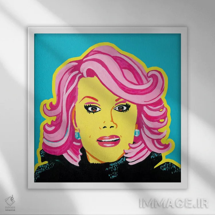 تابلو جوآن اثر کوری پلاملی - نمای قابدار سفید