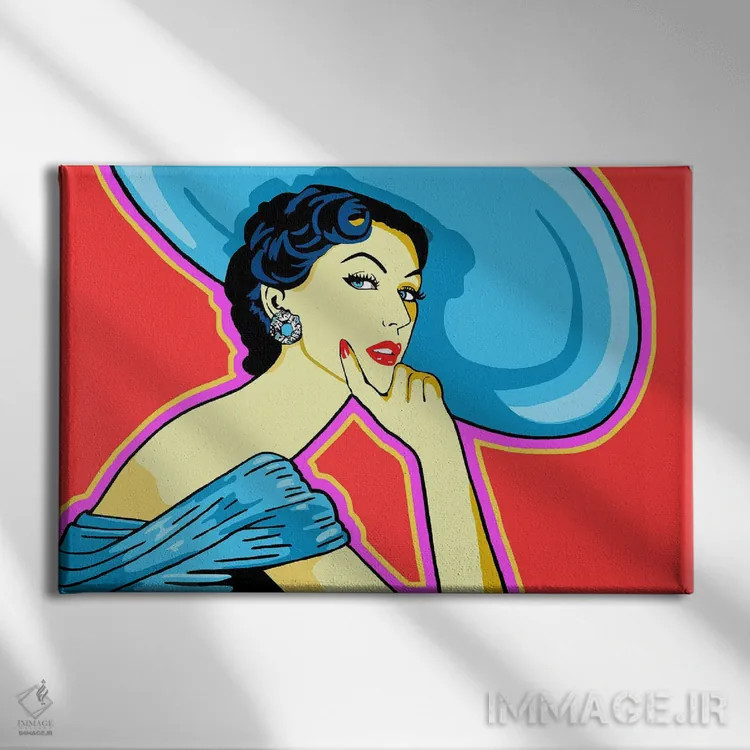 تابلو دوویما (مدل) اثر کوری پلاملی - نمای روبهرو روی دیوار