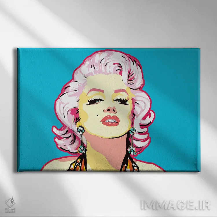 تابلو مرلین آبی اثر کوری پلاملی - نمای روبهرو روی دیوار