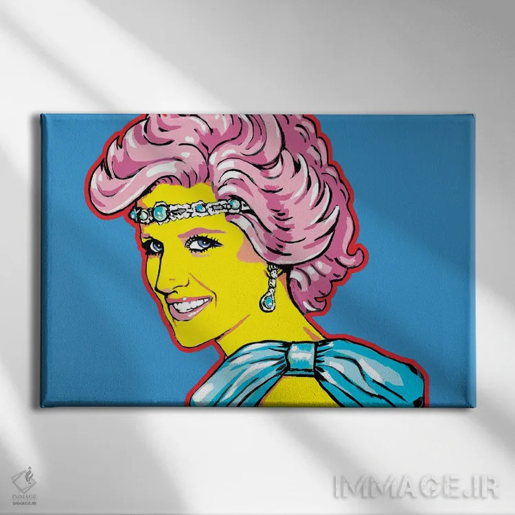 تابلو پرنسس دایانا اثر کوری پلاملی - نمای روبهرو روی دیوار