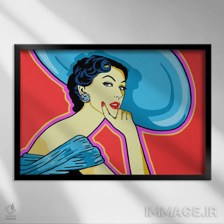 تابلو دوویما (مدل) اثر کوری پلاملی - نمای قابدار مشکی