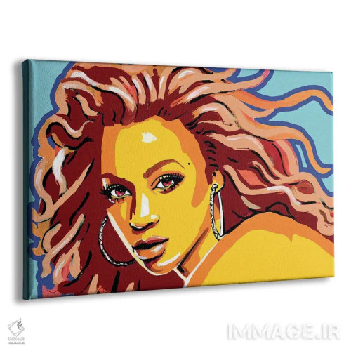 تابلو بیانسه اثر کوری پلاملی - نمای پرسپکتیو محصول