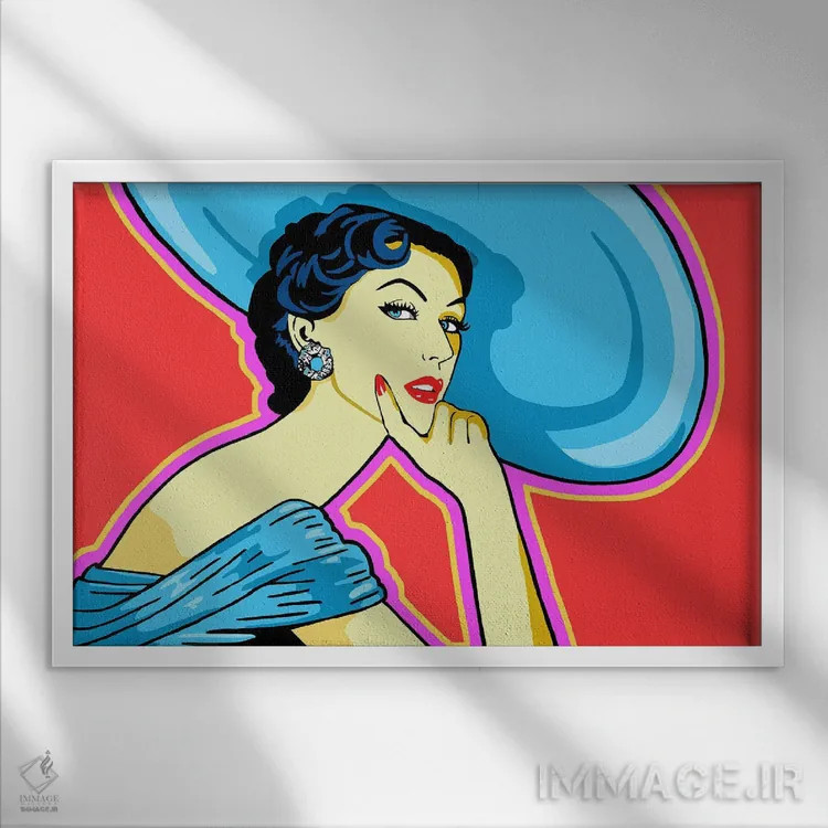 تابلو دوویما (مدل) اثر کوری پلاملی - نمای قابدار سفید