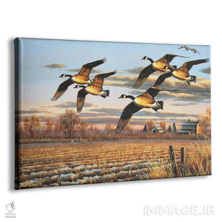 تابلو فرود آمدن اثر سنتی فیشر - نمای پرسپکتیو محصول