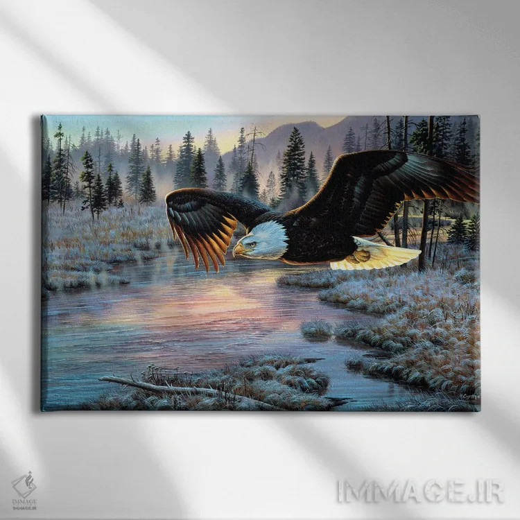 تابلو عقاب اثر سنتی فیشر - نمای روبهرو روی دیوار