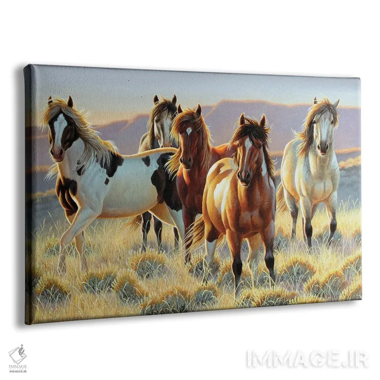 تابلو تخته برش طرح اسب اثر سنتی فیشر - نمای پرسپکتیو محصول